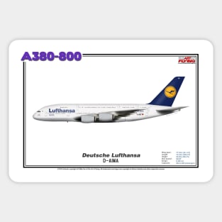 Airbus A380-800 - Deutsche Lufthansa (Art Print) Sticker